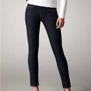 Rag & Bone Jeans High Rise Skinny Heritage Stretch Denim‎ Dark Wash Jean sz 26